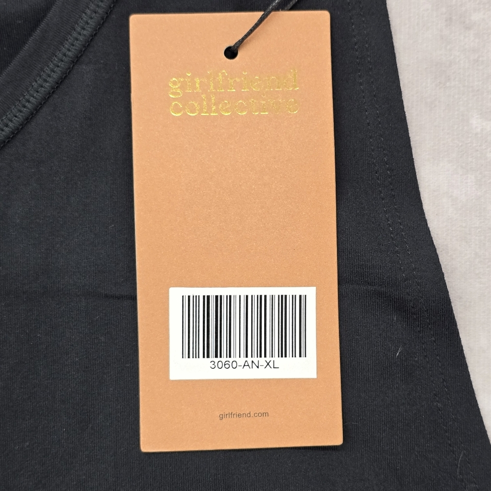 Girlfriend Collective NWT Black ReSet Relaxed Fit Tank Top - Picture 5 of 10